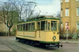 Postcard: Augsburg museum tram 101 at the depot Straßenbahnbetriebshof (1981)