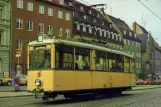 Postcard: Augsburg railcar 501 at Ulrichsplatz (1981)