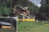 Postcard: Bad Schandau Kirnitzschtal 241 with railcar 8 near Elbsandsteingebirge (2000)