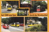 Postcard: Bad Schandau Traditionsverkehr with museum tram 5 in Kirnitzschtal (1998)