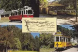 Postcard: Bad Schandau Traditionsverkehr with museum tram 9 on Kirnitzschtalstraße (2000)