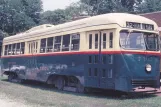Postcard: Baltimore railcar 7407 on Baltimore Streetcar Museum (1990)