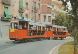 Postcard: Barcelona tram line 54 with railcar 129 on Plaça del Centre (1971)