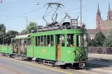 Postcard: Basel museum tram 181 on Wettsteinbrücke (1990)