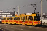 Postcard: Basel tram line 10 with articulated tram 256 at Wolfgottesacker (1989)