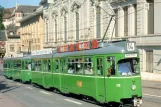 Postcard: Basel tram line 14 with articulated tram 610 on Steinenberg (1991)