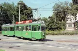 Postcard: Basel tram line 2 with railcar 414 on Centralbahnplatz (1988)