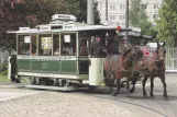 Postcard: Berlin horse tram 573 at the depot Betriebshof Lichtenberg (2006)