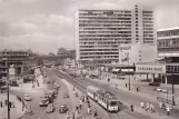 Postcard: Berlin tram line 6 with railcar 5915 on Hardenbergstraße (1966)
