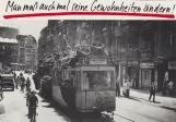 Postcard: Berlin tram line 74 with railcar 5991 on Friedrichstraße (1948)