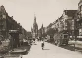 Postcard: Berlin tram line 92 in the intersection Tauentzienstraße/Nürnberger Straße (1930)
