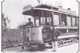 Postcard: Bielefeld railcar 13 near Mitte (1900)