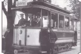Postcard: Bielefeld railcar 9 near Mitte (1900)