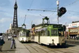 Postcard: Blackpool tram line T1  at North Pier (1989)