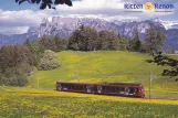 Postcard: Bolzano regional line 160 with railcar 21 near Sonnenplateau/L'altipiano del sole (2012)