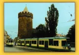 Postcard: Brandenburg an der Havel museum tram 30 at Jacobstr. (2007)