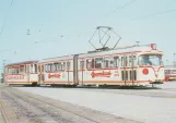 Postcard: Bremen articulated tram 442 at the depot BSAG - Zentrum (1965)