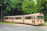 Postcard: Bremen articulated tram 445 at Bürgerpark (1998)