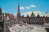 Postcard: Bremen on Marktplatz mit Rathaus und U.L.-Frauenkirche (1965)