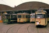 Postcard: Bremen railcar 49 "Grüne Minna" at the depot Sebaldsbrück (1990)