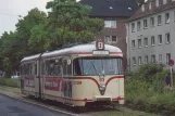 Postcard: Bremerhaven tram line 2 with articulated tram 83 on Friedrich-Ebert-Straße (1982)