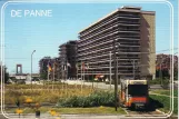 Postcard: Brussels De Kusttram by crossing De Westhoek (1983)