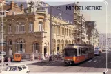 Postcard: Brussels De Kusttram on Leopoldlaan/Av. Leopold Middelkerke (1982)