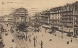 Postcard: Brussels on Place de Brouckère/De Brouckereplein (1919)