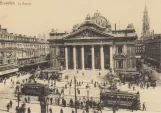 Postcard: Brussels on Place de la Bourse/Het Beursplein (1900)