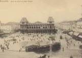 Postcard: Brussels on Place Rogier/Rogierplein (1900)