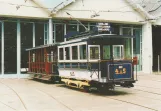 Postcard: Brussels railcar 415 in front of Musée du Tram (1994)