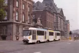 Postcard: Brussels Tourist Tramway with articulated tram 7930 on Boulevard General Jaques / Generaal Jacqueslaan (1989)