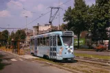 Postcard: Brussels Tourist Tramway with railcar 7160 on Bd dela Cambre/Ter Kamerenlaan (1989)