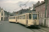 Postcard: Brussels tram line 30 with railcar 9052 at Place Albert Prémier  Anderlues (1983)