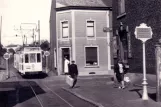 Postcard: Brussels tram line 31 at Les 4cafés (1961)
