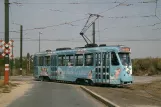 Postcard: Brussels tram line 39 with railcar 7160 at Ban-Eik (1989)