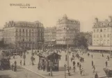 Postcard: Brussels tram line 60 on Place Rogier/Rogierplein (1900)