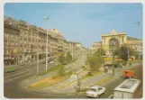 Postcard: Budapest in front of Keleti Pályaudvar (1981)