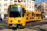 Postcard: Budapest tram line 3 with articulated tram 1508 near Határ út (2002)