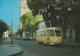 Postcard: Buenos Aires railcar 9069 on Emilio Mitre (1988)