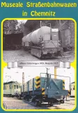 Postcard: Chemnitz freight car 1053 in front of Straßenbahnmuseum Chemnitz (1988)