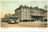 Postcard: Chemnitz railcar 14 near Hauptbahnhof (1893)