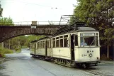 Postcard: Chemnitz tram line 3. 925mm with railcar 334 at Rottluff (1979)