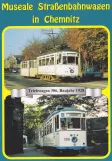 Postcard: Chemnitz tram line 3 with railcar 316 on Limbacher Straße (1988)