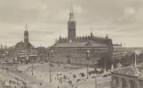 Postcard: Copenhagen on City Hall Square (1933)