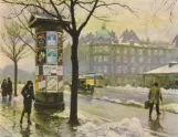 Postcard: Copenhagen outside Østerport Station (1924-1926)