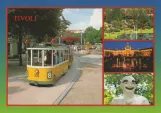 Postcard: Copenhagen Tivoli Linie 8 with model railcar 305  (1985)