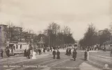 Postcard: Copenhagen tram line 1 at Frederiksberg Runddel (1902)