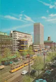 Postcard: Copenhagen tram line 1 on Vesterbrogade (1962)
