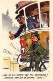 Postcard: Copenhagen tram line 14  (1955-1960)